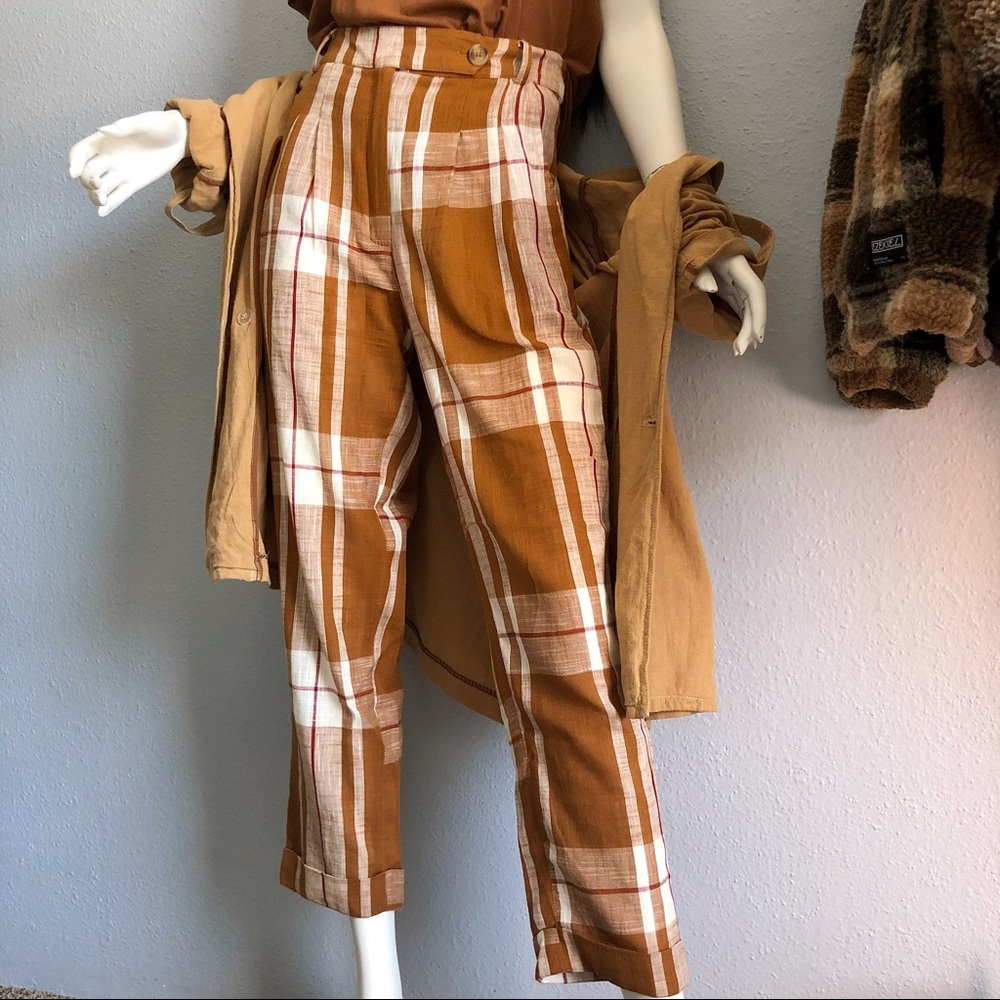 Top shop plaid pants
